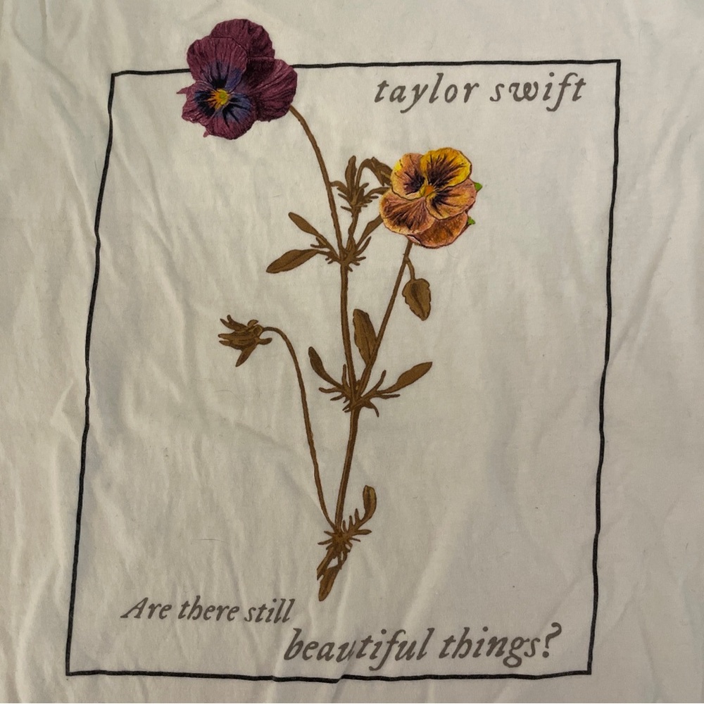Rare Taylor Swift folklore merch. Size small “are there still beautiful things”